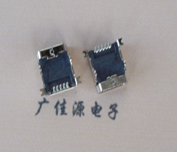 滁州 MINI USB 5PF 90°SMT前插后貼電源接口