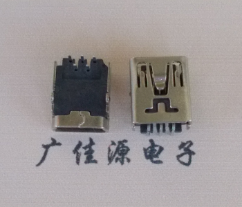 贛縣MINI USB前兩腳插座 90度臥式 端子DIP針腳定義