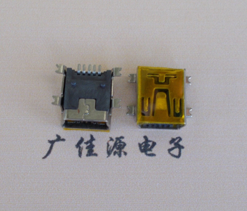 MINI USB 5P帶麥拉母座 